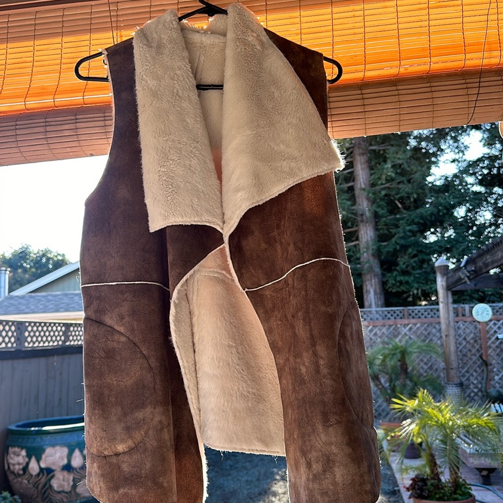 Fur Hide Vest with pockets